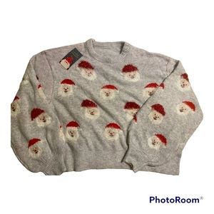 Santa Fuzzy Sweater XL-NEW!